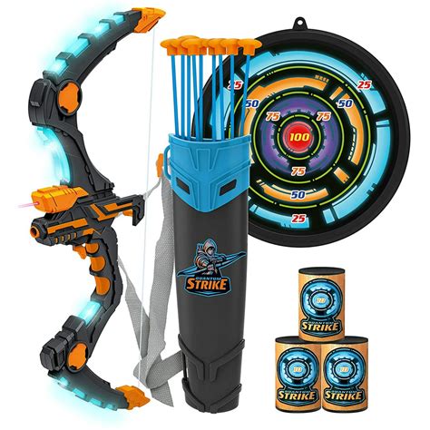 The target board is free standing and includes a set of bow & arrows. . Bow and arrow walmart